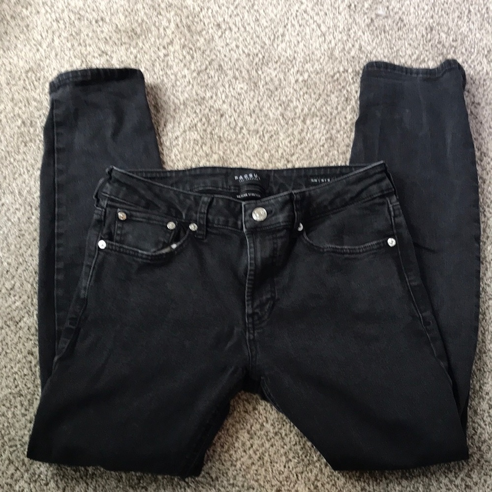 Mens Pacsun Black Skinny Jeans Slim